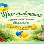 Привітання з днем народження військового своїми словами